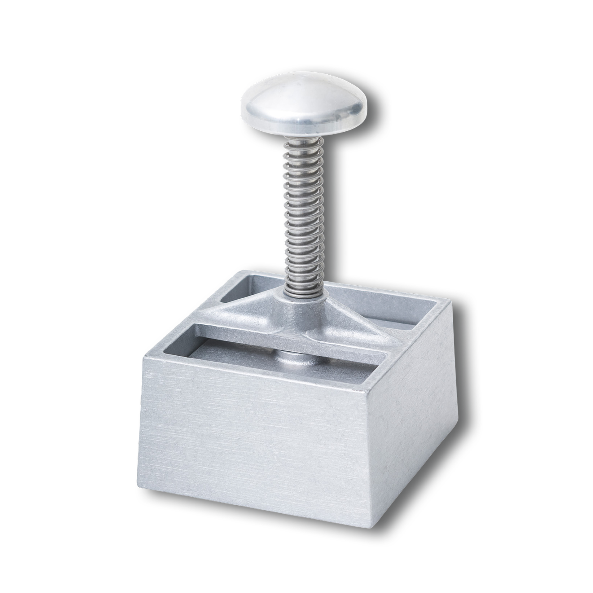 Alu-Hacksteakpresse,eckig,86x92mm