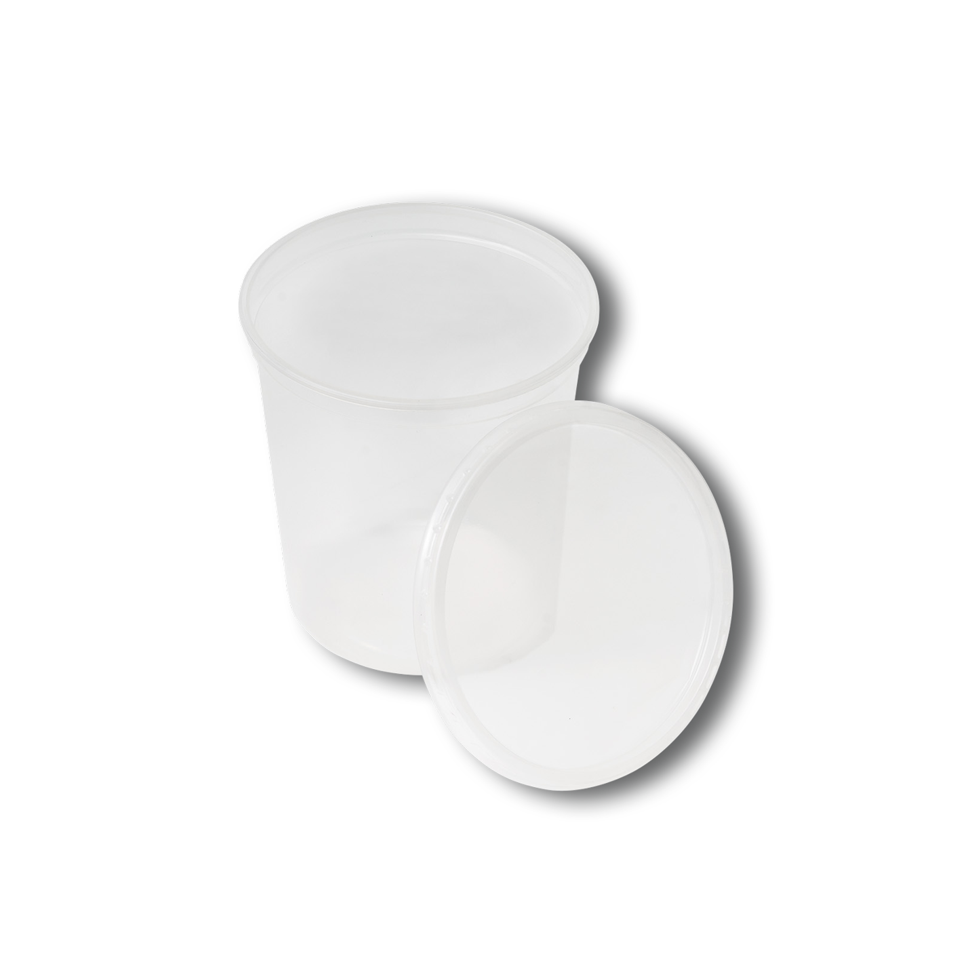 150 Becher mit Deckel, PP