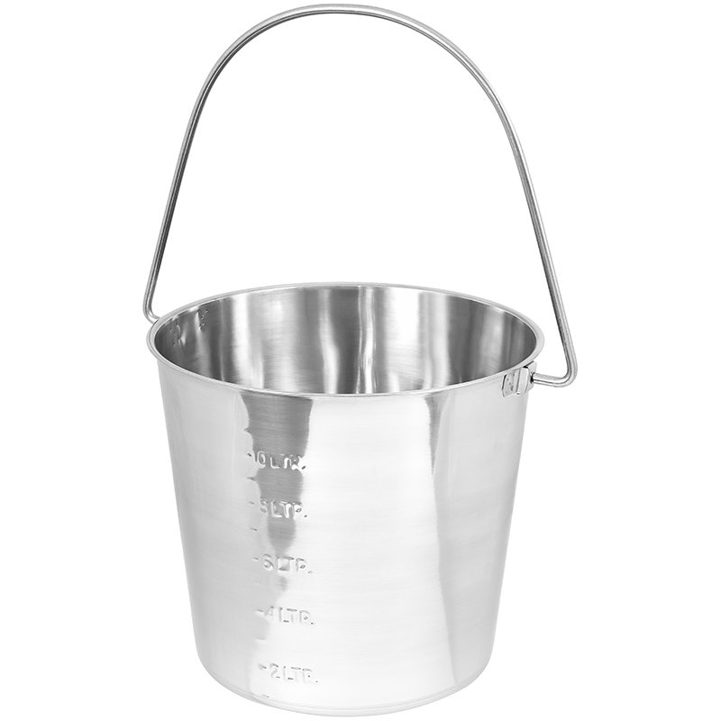 Edelstahl-Eimer, 12,3 Liter