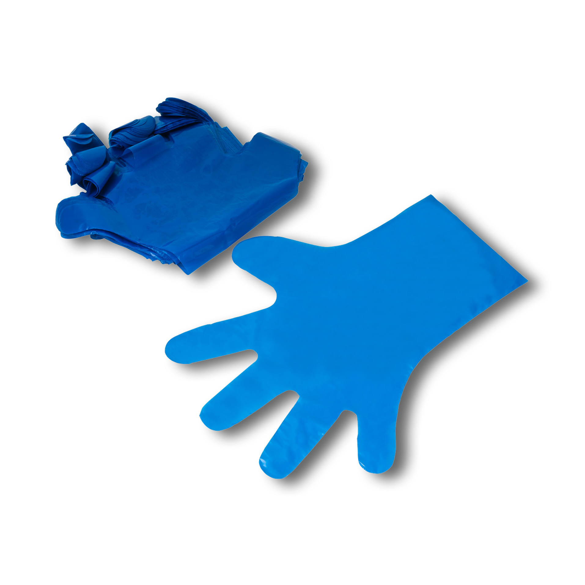 100 Ok-Poly-Handschuhe,blau,