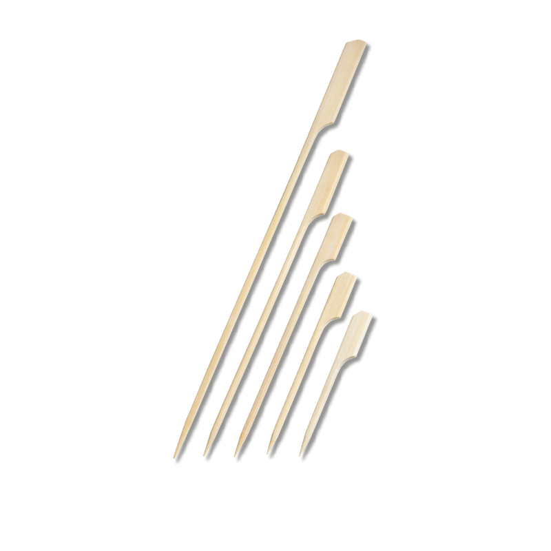 200 Flaggenspieße, Bambus, abgerundet