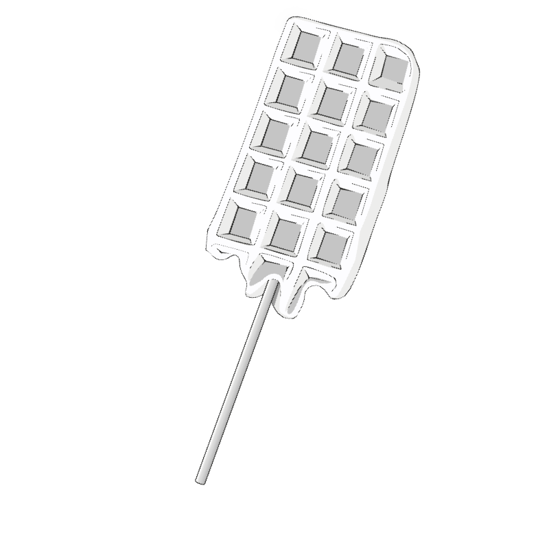 1000 Waffelspieße, 150x5.0mm