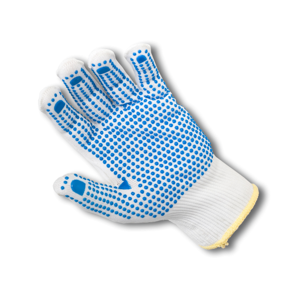 Nylon Knitted Gloves w. polka dots
