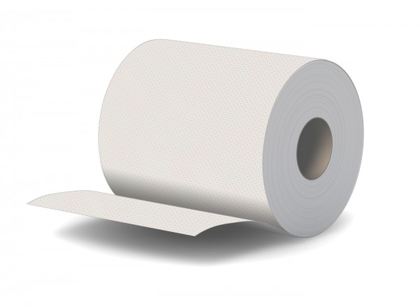 6 Towel Rolls MEDI,1-ply,white (275m/19cm,100% Recycling,PU=6 rolls)#8080