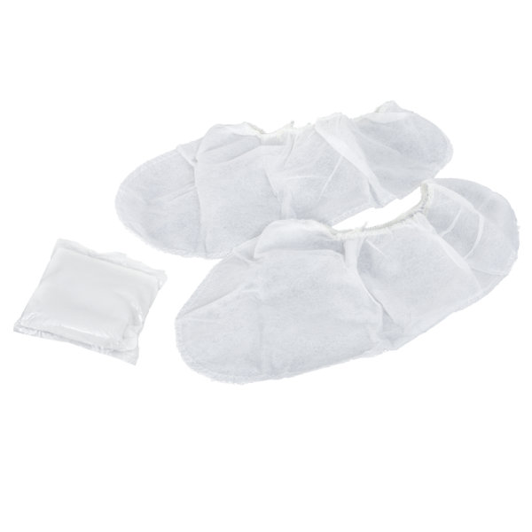 Einwegsocken, aus Polypropylen, in der Farbe weiß, für den einmaligen Gebrauch geeignet, Einwegartikel, Schuhe, Hygiene, Lebensmittelindustrie, Fleischereibedarf, Best4Food