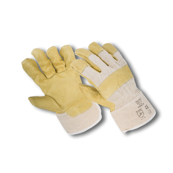 Pair Cowhide Full Leather Gloves