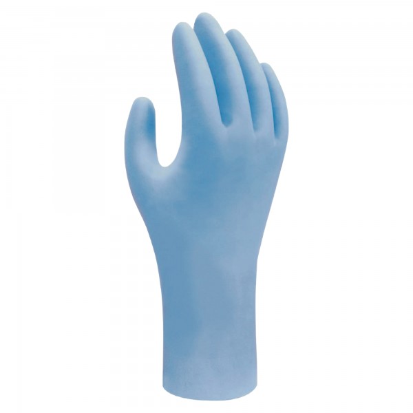 90 Showa 7500PF Nitrile Gloves, blue