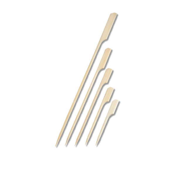 Flaggenspiesse -eckig-, aus hochwertigem Bambus gefertigt, ein inviduelles Logo kann auf die Flagge des Spießes eingebrannt werden, Flaggenspieße werden eckig gestanzt, Catering, Fleischereibedarf, Lebensmittelindustrie, Küchenbedarf, Best4Food, Düsseldor