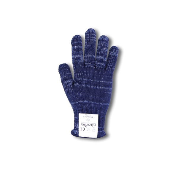 Niroflex BlueCut -Ice-, kombiniert Kälte- und Schnittschutz in einem Produkt, innovatives Hohlfaserkonzept, warme Hände bei niedrigen Temperaturen, Schnittschutzklasse 5 EN 388, optimale Passform, hoher Tragekomfort, Maschinenwäsche bis 85°C, Metzger, Fle