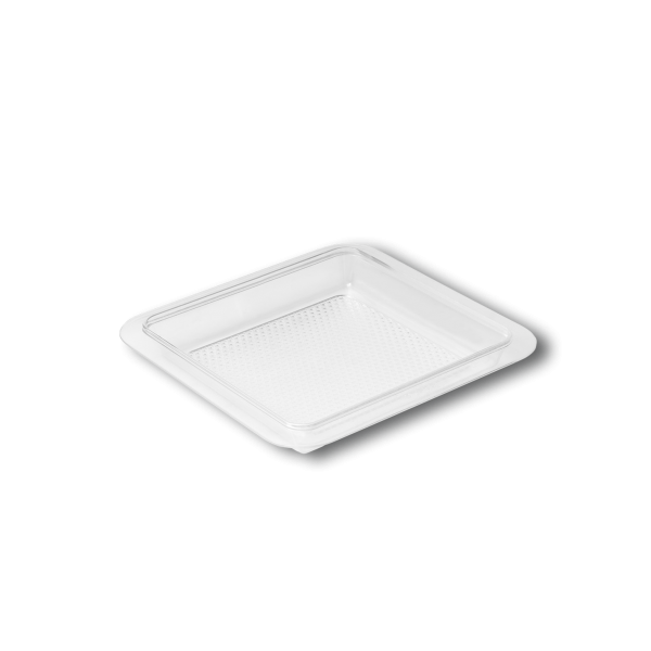 Lid for platter, clear, 25x25cm
